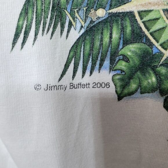 Y2K Jimmy Buffett's Margaritaville White Short Sleeve Tee Shirt Size Large - Picture 9 of 11